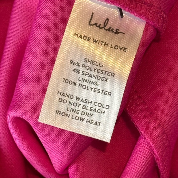 Lulu's Vibrant Pink Mini Dress New without Tags - Picture 6 of 9